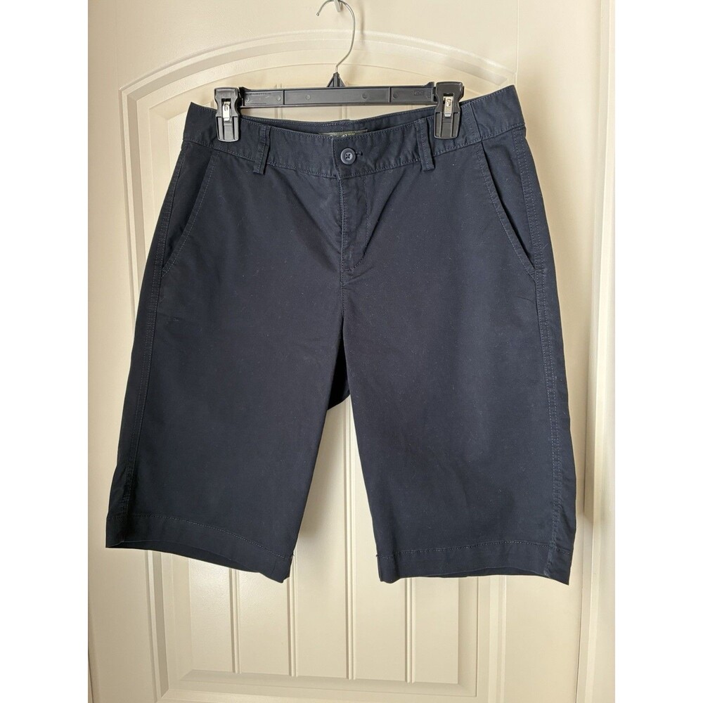 Eddie Bauer Bermuda Shorts Women’s Size 10 Black Longer Length Stretch Hiking
